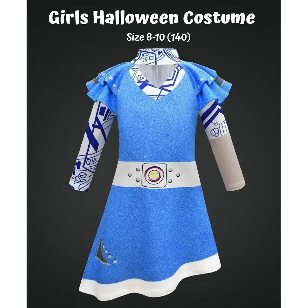Girls Alien Zombies 3 Character Halloween Costume Size 8-10 (140)